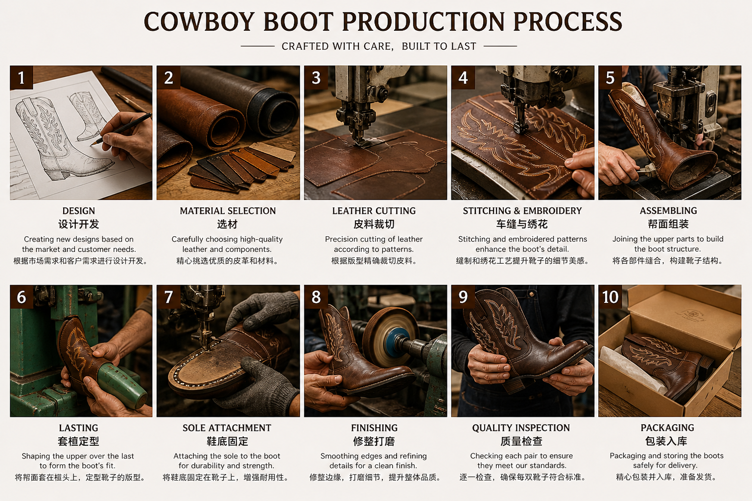 Cowboy Boot Production Process