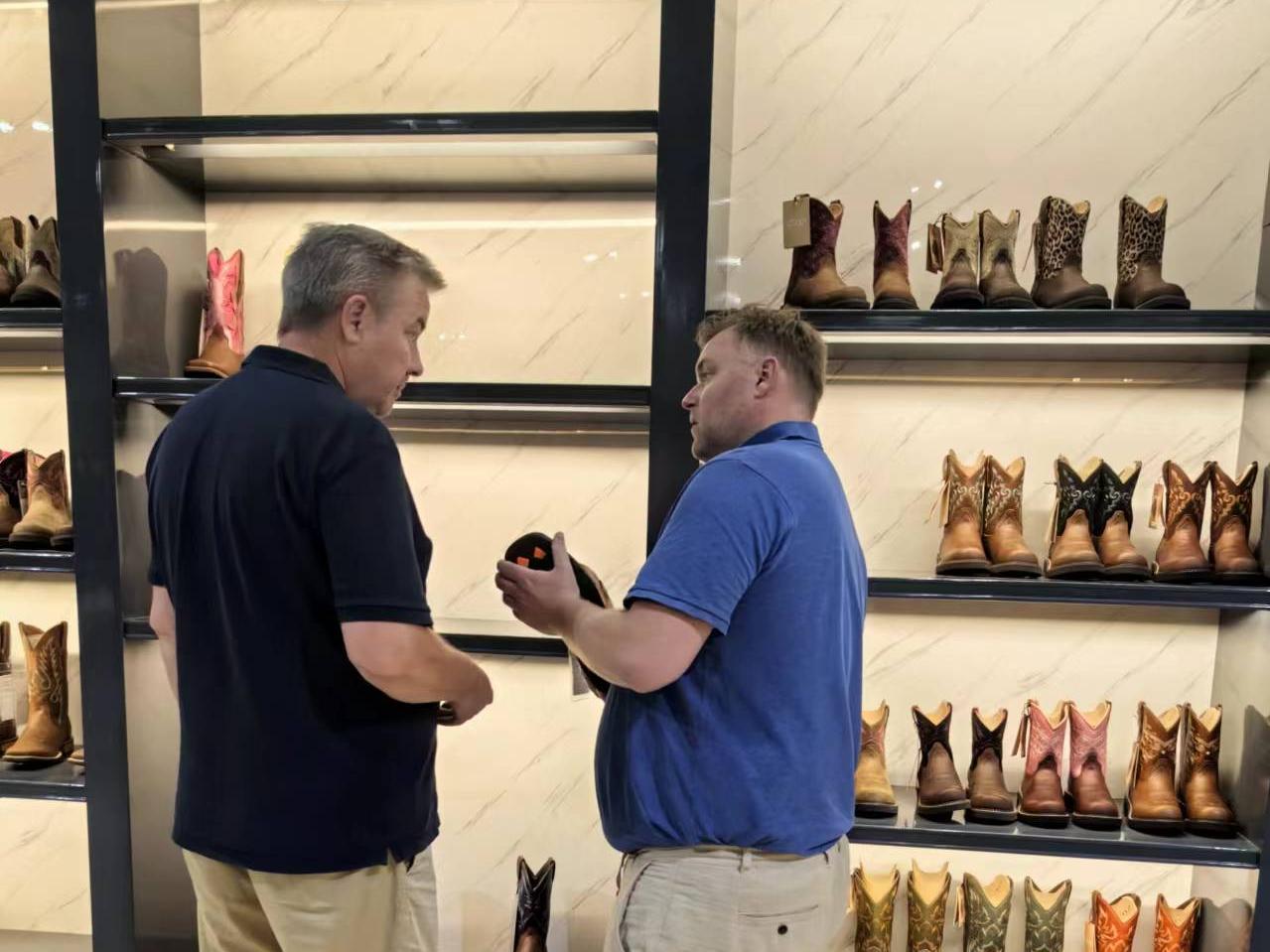 Visitors Explore the Showroom 